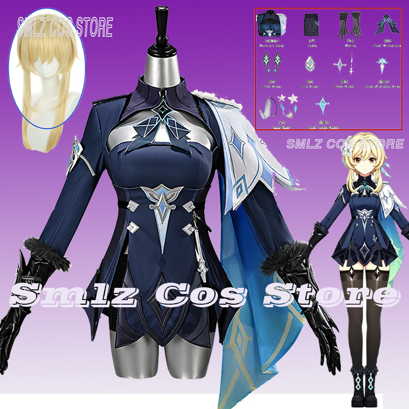 Anime Cosplay Wig - 2026 Genshin Impact Traveler Lumine Cosplay