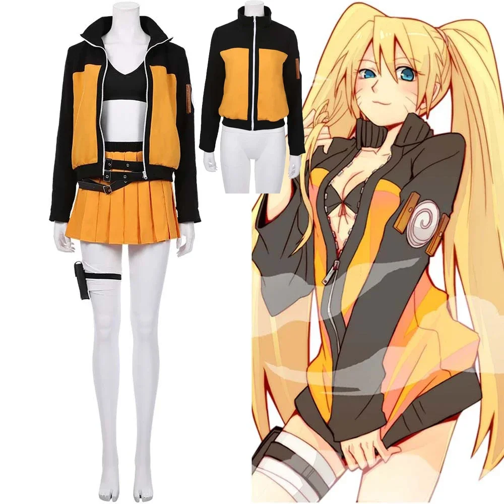 Anime Cosplay Simple - Anime Fox Uzumaki Cosplay Costume Women's