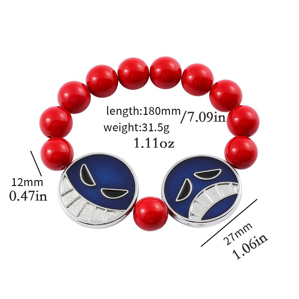 Anime Red Beads Face Bracelet  - Anime Cosplay Website 评论和价格