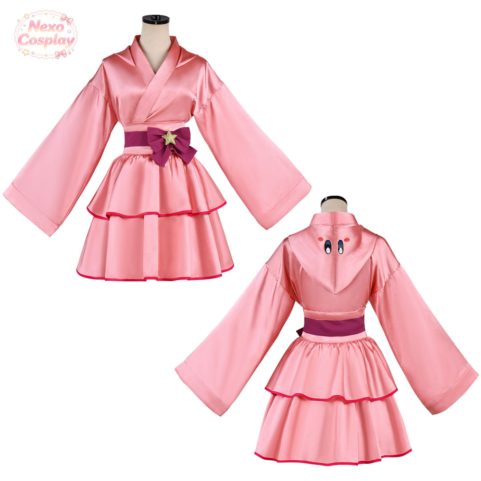 Pink ball Cosplay Costume Pink - Anime Cosplay Kimono 评论和价格