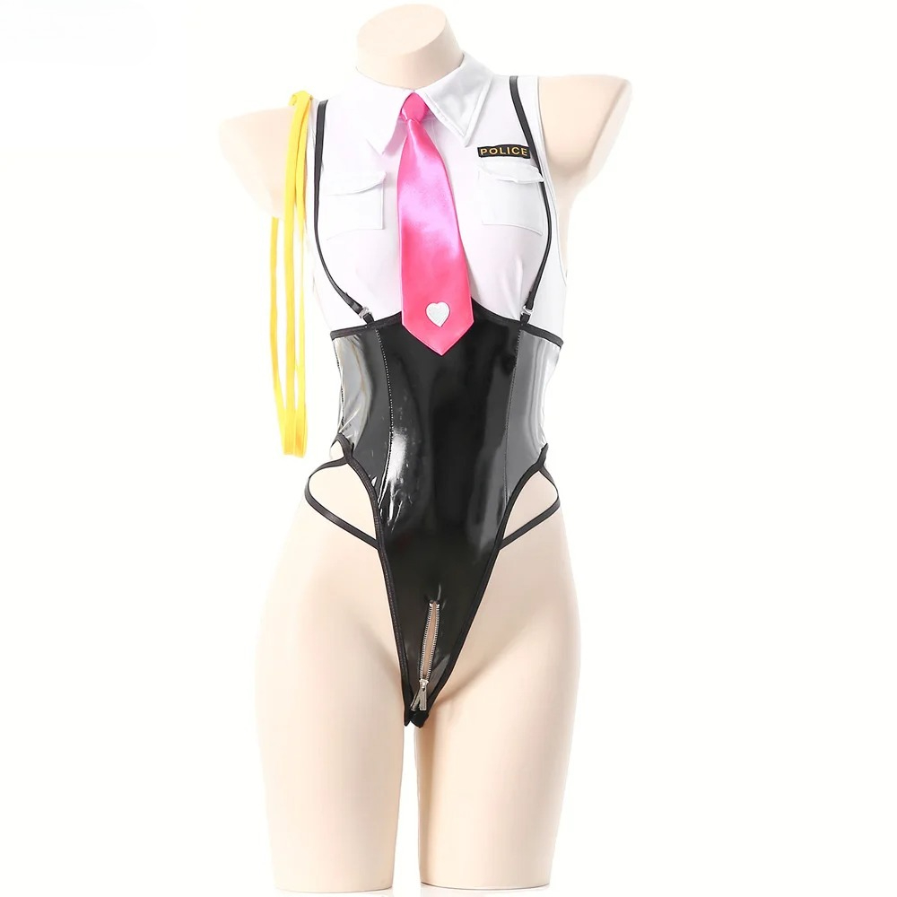 Anime Girl Police Office Unifo - Anime Cosplay Bodysuit 评论和价格