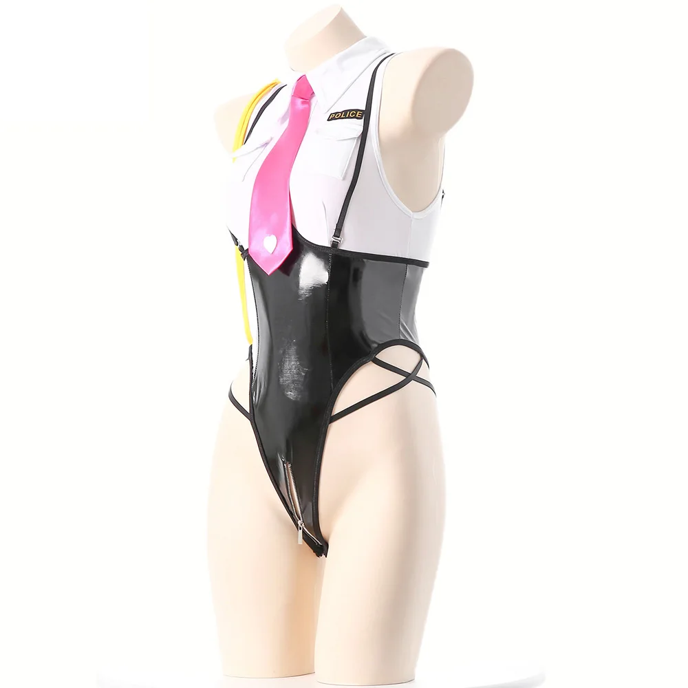 Anime Girl Police Office Unifo - Anime Cosplay Bodysuit 评论和价格