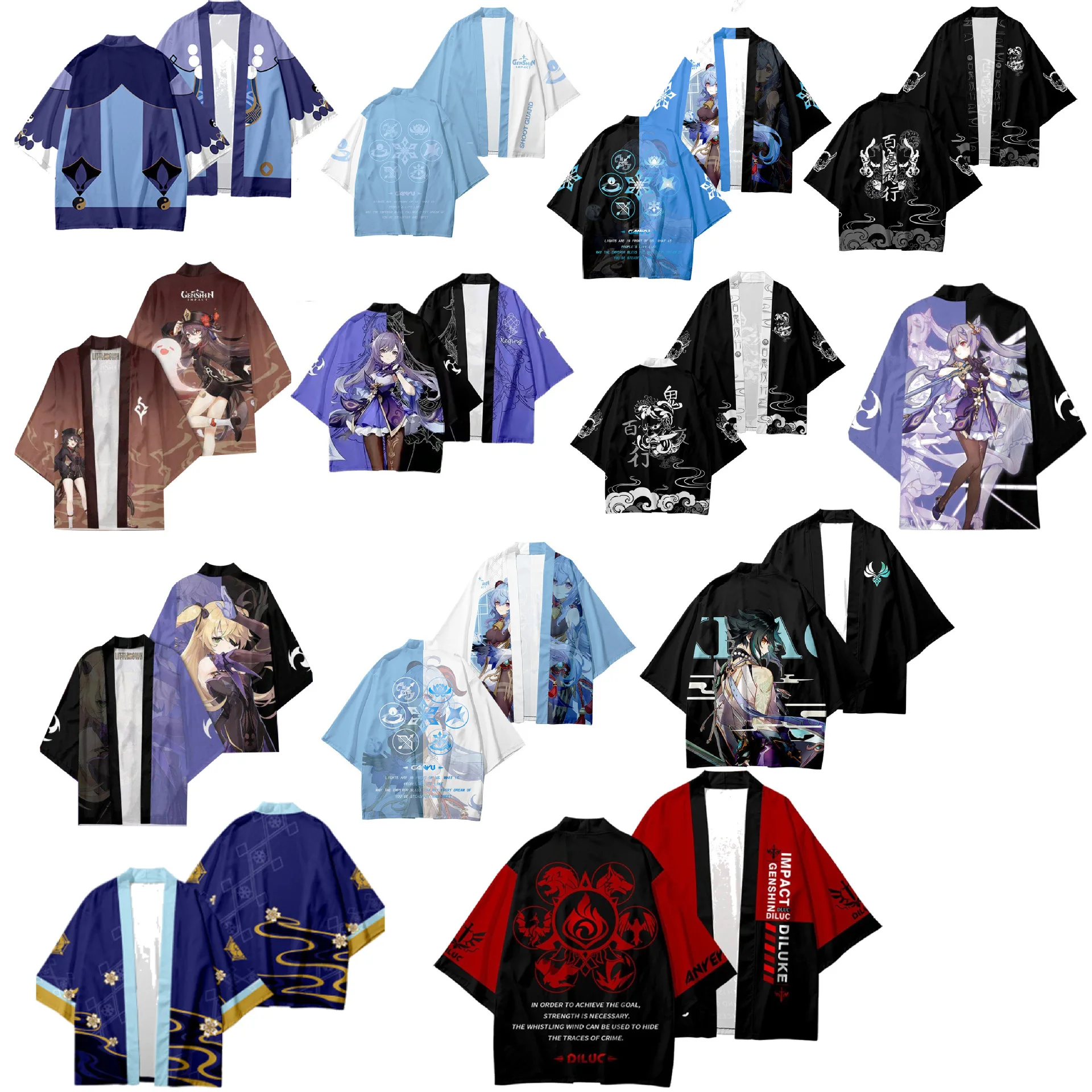 Genshin Impact Kaedehara Kazuh - Anime Cosplay Kimono 评论和价格