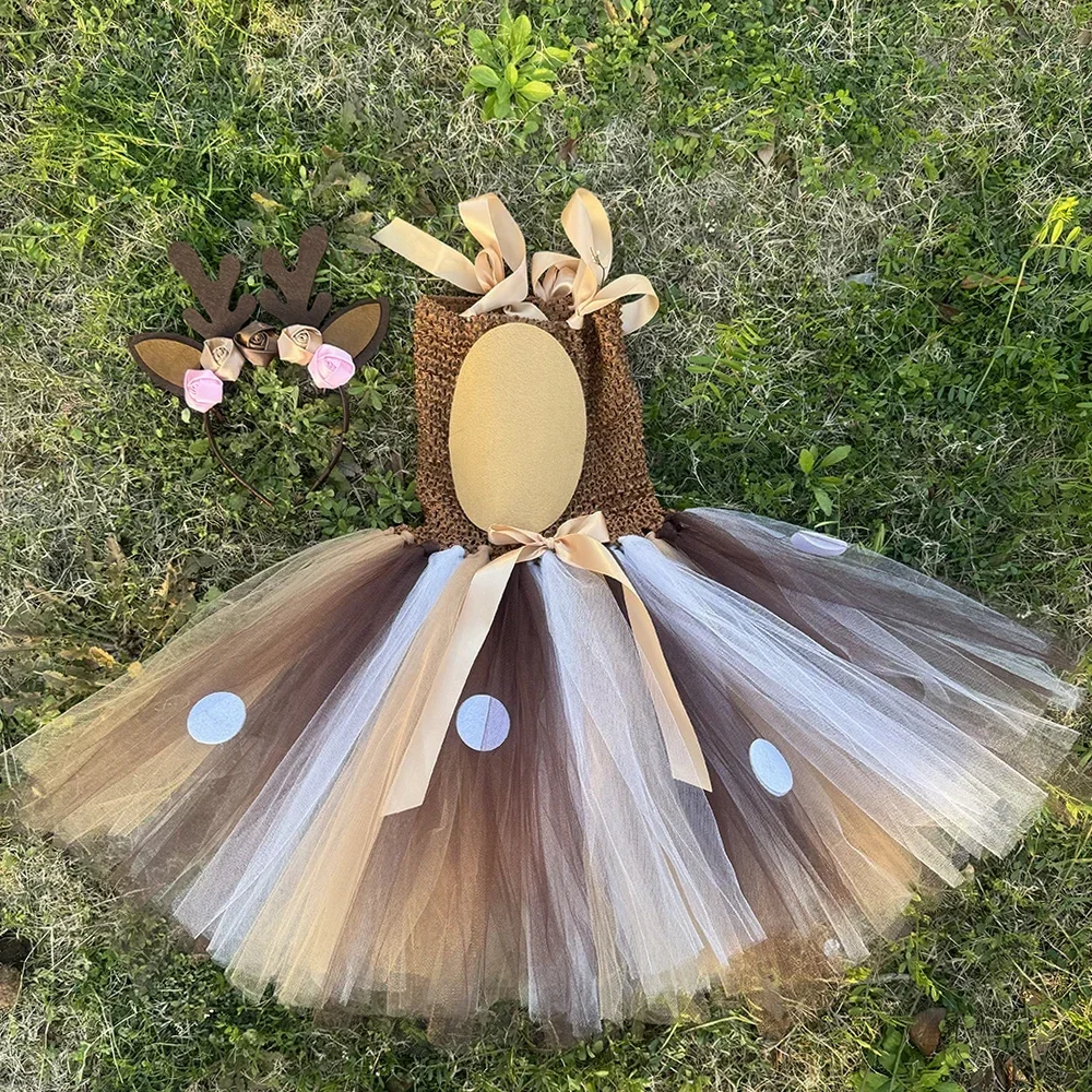 Deer Tutu Dress Girl Christmas - Anime Cosplay Simple 评论和价格