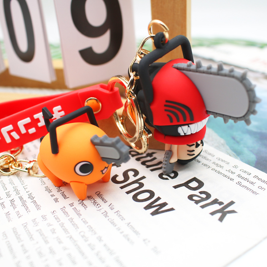 !!Chainsaw Man Keychains Carto - Chainsaw Man Cosplay 评论和价格