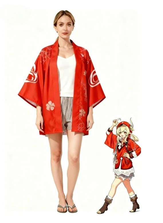 Genshin Impact Cosplay Kimono  - Anime Cosplay Kimono 评论和价格