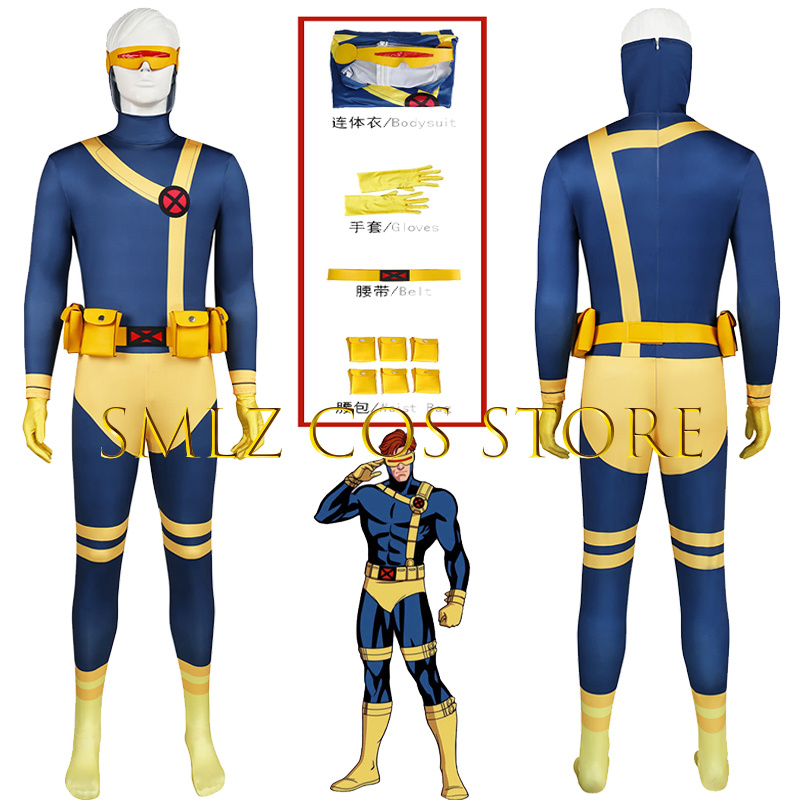 Scott Summers Cosplay Cyclopss - Anime Cosplay Bodysuit 评论和价格