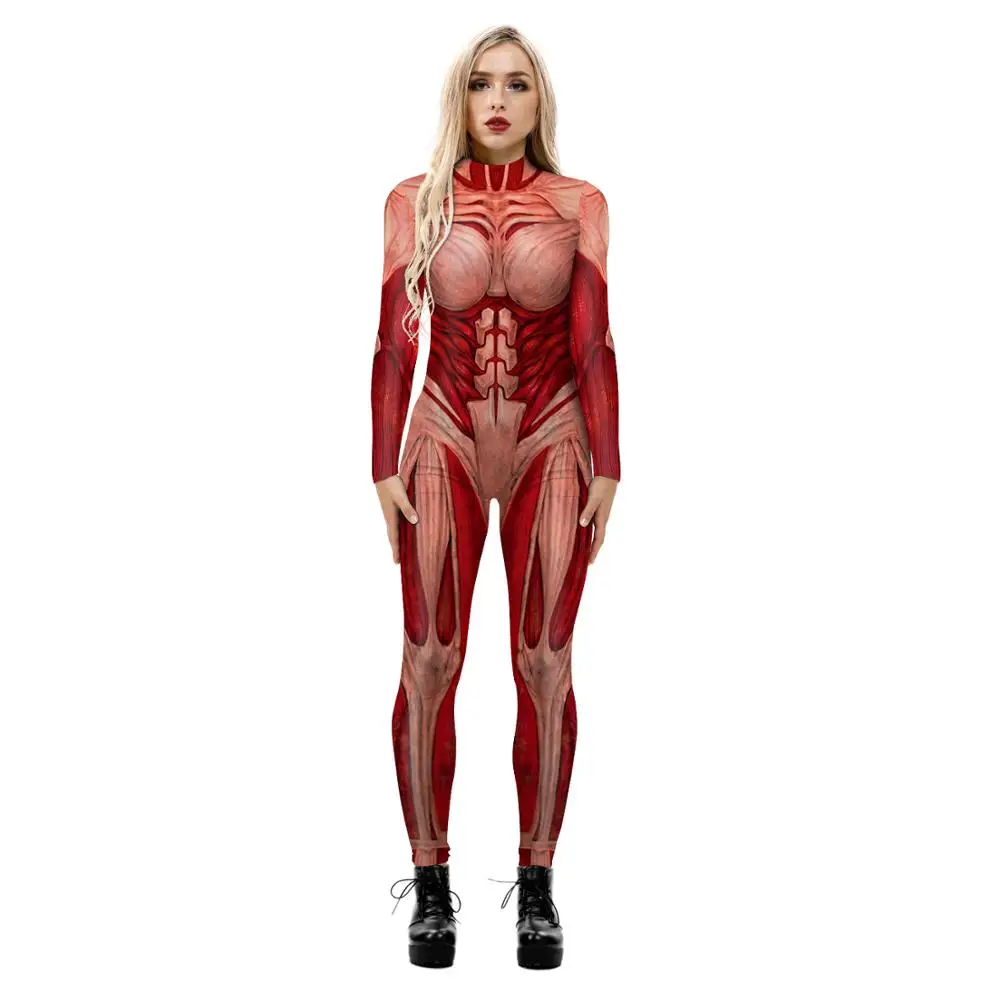 Halloween Woman Attack on Tita - Anime Cosplay Bodysuit 评论和价格