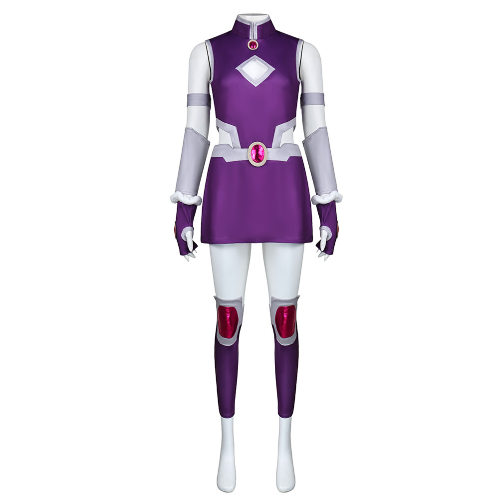 Koriand Cosplay Starfire Purpl - Anime Cosplay Bodysuit 评论和价格
