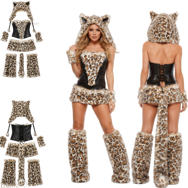 Halloween girl sexy leopard pr - Anime Cosplay Simple 评论和价格