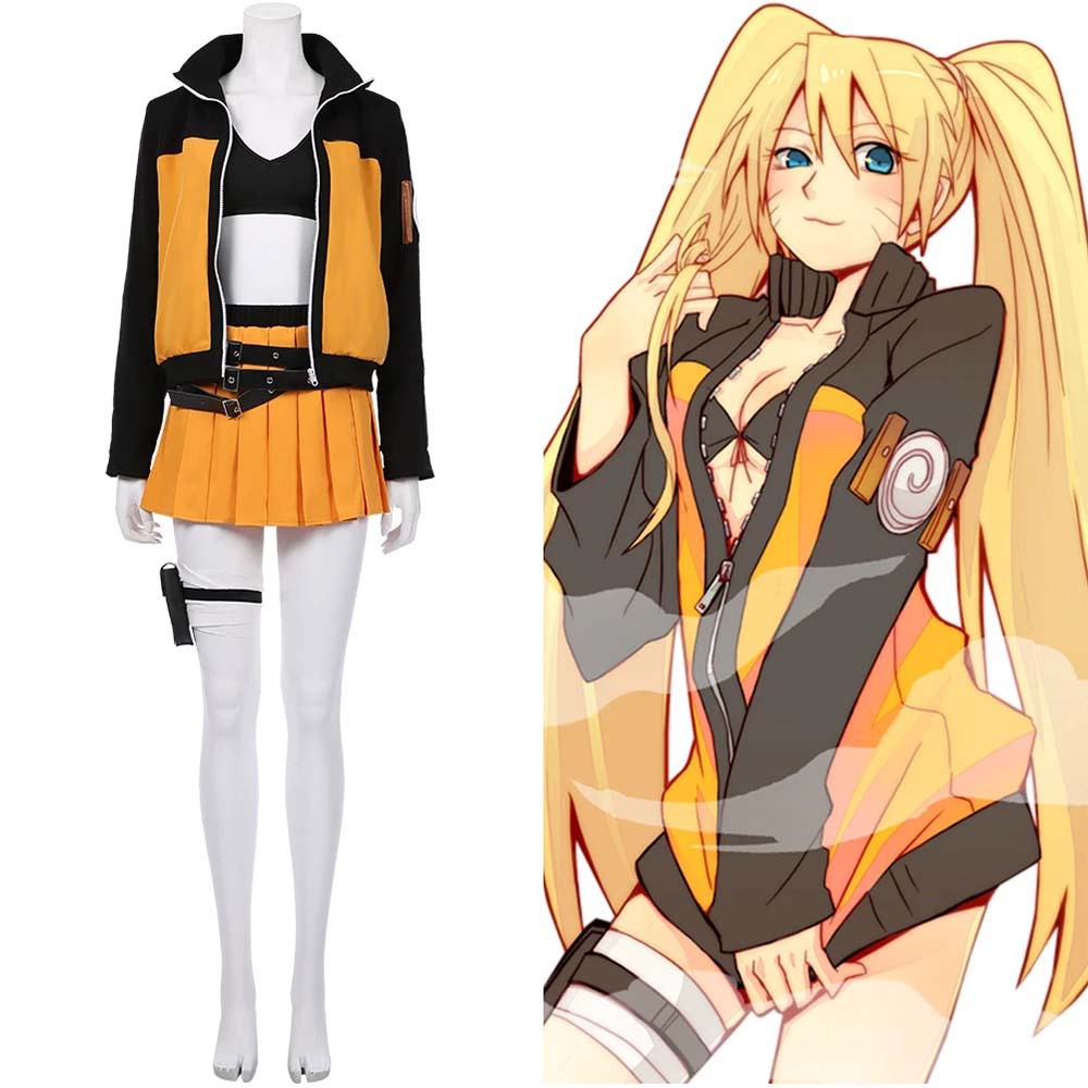 Anime Uzumaki cosplay costume  - Anime Cosplay Simple 评论和价格