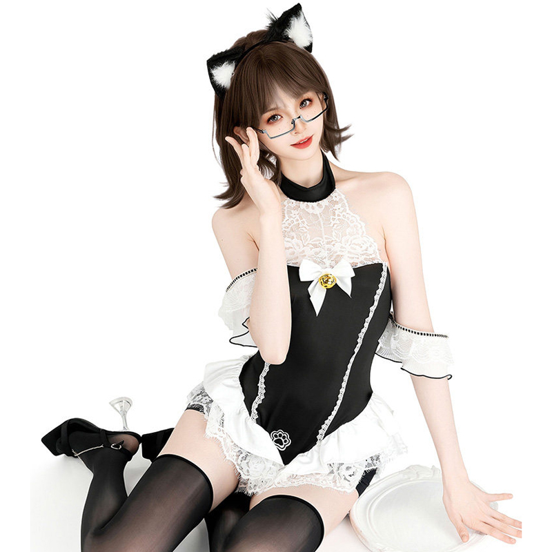 AniLV Black Cat Paw Bodysuit M - Anime Cosplay Bodysuit 评论和价格