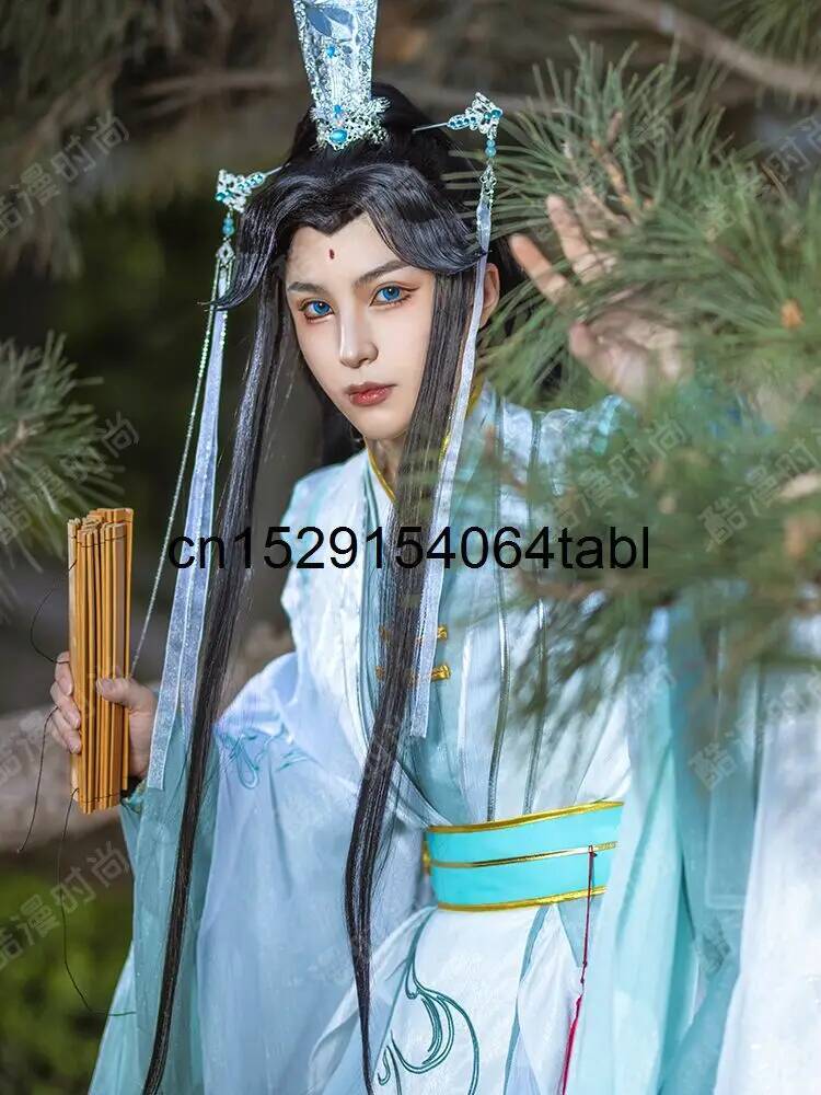 New Tian Guan Ci Fu Fengshi Qi - Anime Cosplay Wig 评论和价格