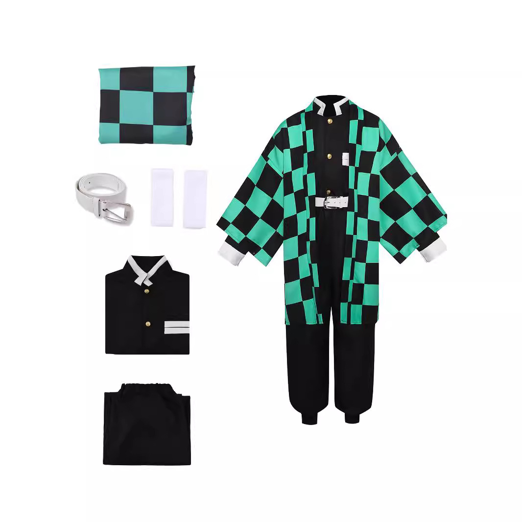 Halloween costumes for Demon S - Anime Cosplay Tanjiro 评论和价格